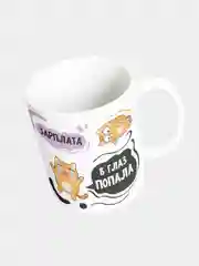 Кружка керамическая, с надписью "Я не плачу это зарплата в глаз попала"