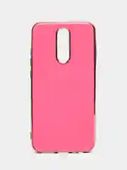 Розовый чехол для Xiaomi Redmi 8, силиконовый, с окантовкой