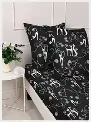 Комплект постельного белья, 1,5 спальный, полисатин