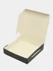 Черный коробка подарочная, 14х14х3,5см