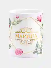 Кружка керамическая Марина принт Цветы