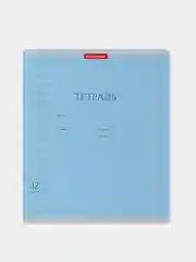 Тетрадь школьная ErichKrause Visio, голубая, 12 листов, косая линейка, 10 штук