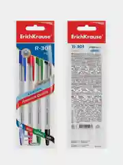 Ручка шариковая ErichKrause R-301 Stick Classic, 1.0 мм, 4 цвета