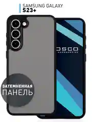 Прозрачный чехол для Samsung Galaxy S23 Plus пластиковый ROSCO противоударный, силиконовая окантовка