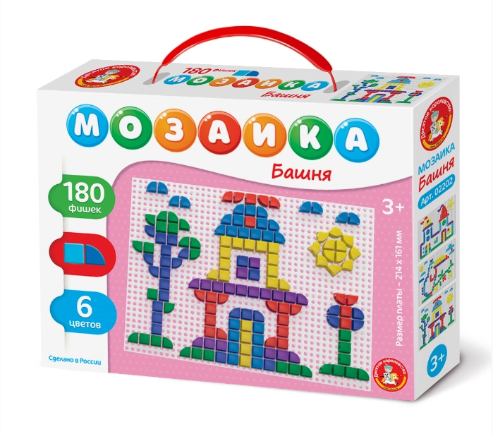 Мозаика Десятое королевство "Башня", фигурная, 180 деталей