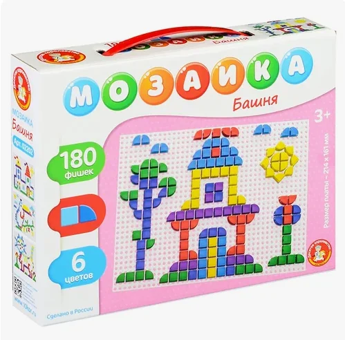 Мозаика Десятое королевство "Башня", фигурная, 180 деталей