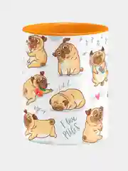 Кружка керамическая Веселые мопсы