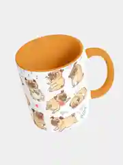 Кружка керамическая Веселые мопсы