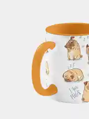 Кружка керамическая Веселые мопсы