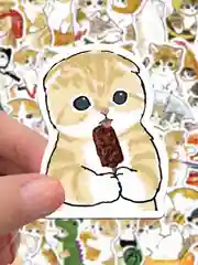 Лесной зеленый наклейки-стикеры "Котики и лапки котят". Стикерпак с милыми котами для девочек, мемы, таро