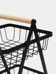Белый фруктовница черная металлическая, корзина для хранения фруктов двухуровневая
