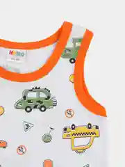 Оранжевый майка детская для мальчика, комплект майка и трусы,нижнее белье хлопок для малышей