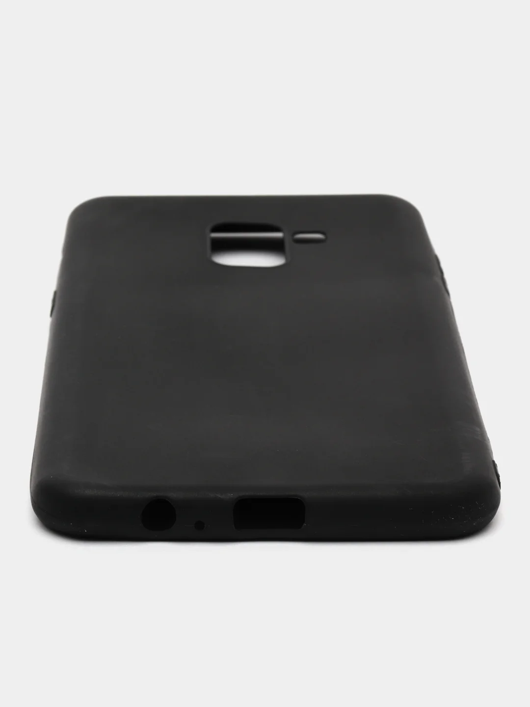 Черный силиконовый чехол TPU для Samsung A8+ / A8 Plus