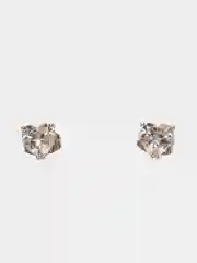 Сережки-гвоздики сердечки Swarovski, серьги сваровский, серьги с кристаллами