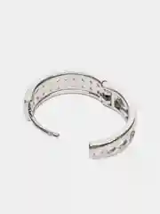 Серебряный серьги-кольца Swarovski, серьги сваровский, серьги с кристаллами