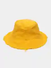 Желтый панама женская, летняя, с бахромой