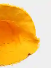 Желтый панама женская, летняя, с бахромой