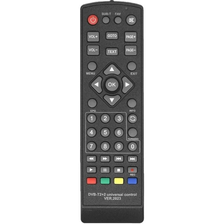 Пульт для приставок DVB-T2+2 ver.2023 универсальный