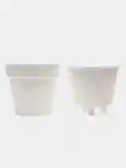 Белый горшок для цветов "Протея"