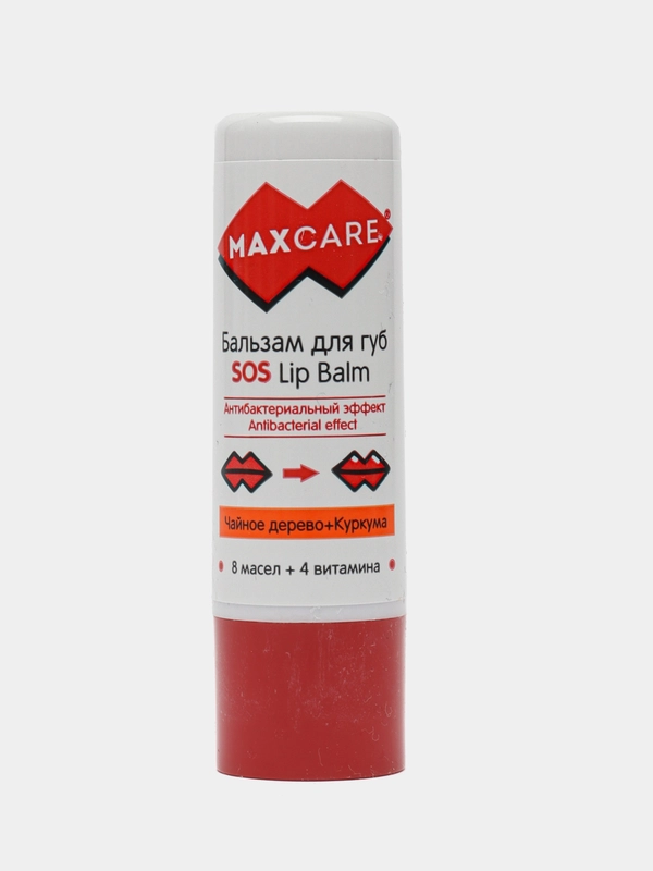 SOS-Бальзам для губ MAXCARE Чайное дерево+Куркума