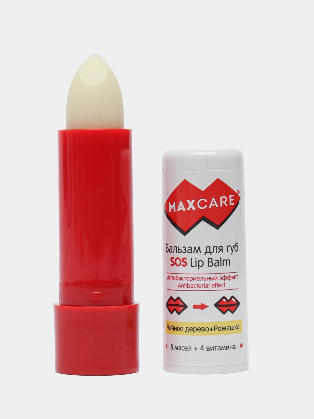 Бальзам для губ MAXCARE Антибактериальный эффект ЧАЙНОЕ ДЕРЕВРО+РОМАШКА