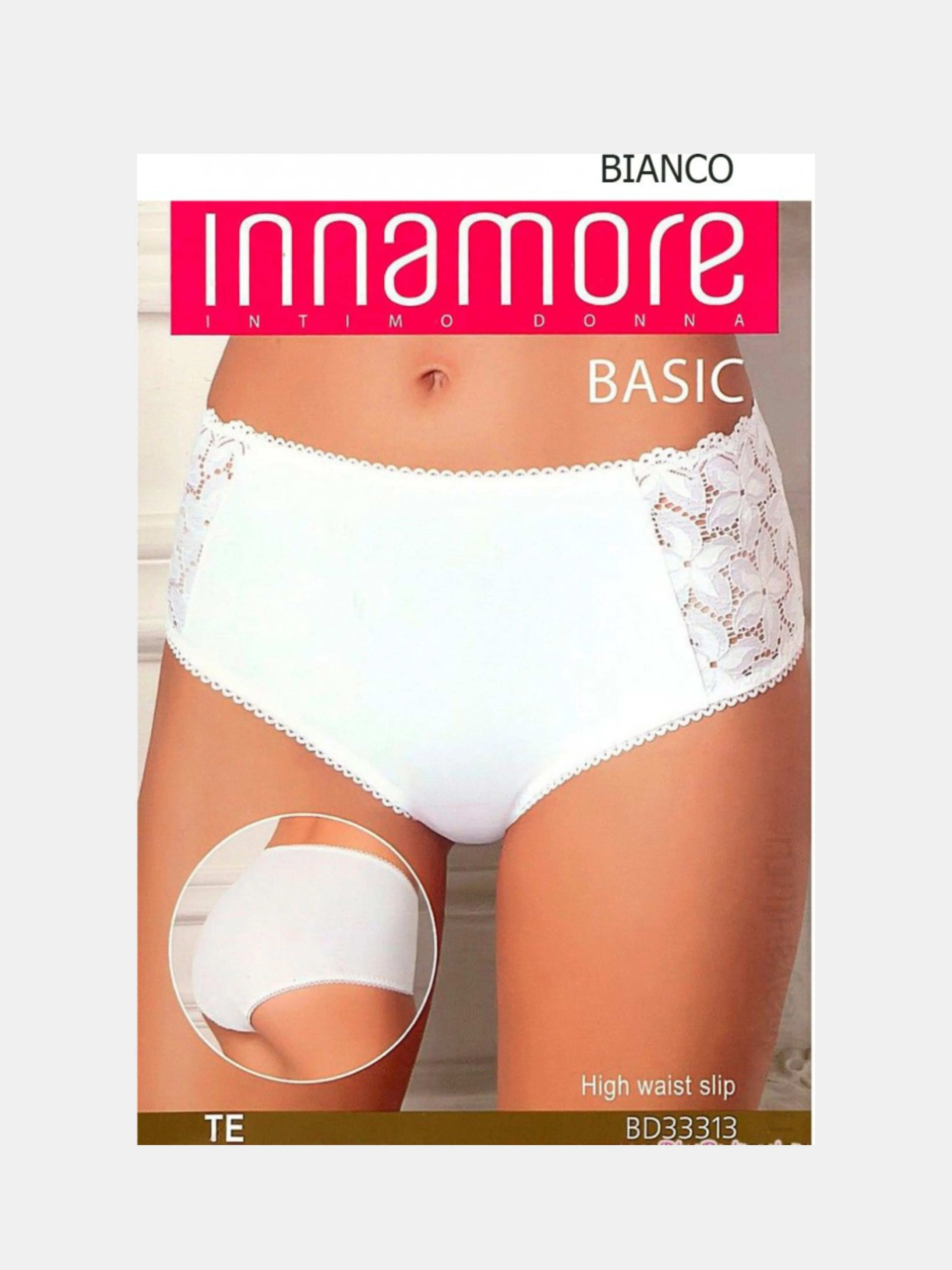 Белый женские слипы Innamore BD33313 Intimo Te белые размер 50 XXL
