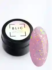 Конфетный гель для наращивания ногтей, камуфляжный с блестками Blic 15 мл