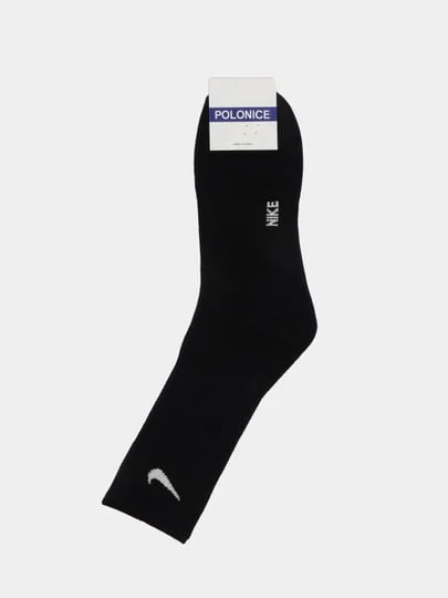 Носки мужские белые Polonice premium Корея 100% лучшее качество Nike высокие унисекс