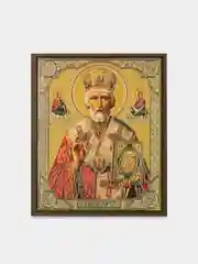 Икона освящённая Духовный Наставник "Святой Николай Чудотворец" на МДФ, 10 х 12