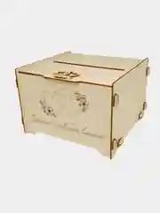 Сундучок свадебный банк для денег декор 23,5х21х15,5 см