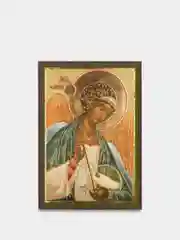 Икона освящённая Духовный Наставник "Ангел-Хранитель" на МДФ 6х9