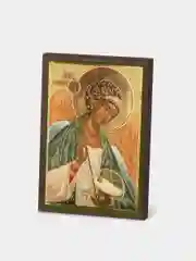 Икона освящённая Духовный Наставник "Ангел-Хранитель" на МДФ 6х9