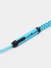 Тёмно-бирюзовый наушники проводные с микрофоном, на молнии, 3.5 мм