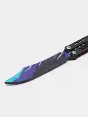 Аметистовый нож деревянный бабочка Драгон гласс (Dragon glass)
