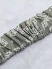 Зелёный хаки бандана,косынка летняя на резинке
