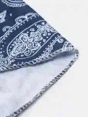 Индиго бандана,косынка летняя на резинке