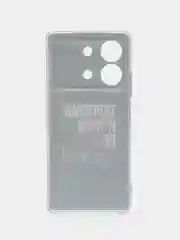 Тёмно-коричневый силиконовый чехол на Xiaomi Poco X6 Neo / Поко X6 Нео прозрачный, с рисунком
