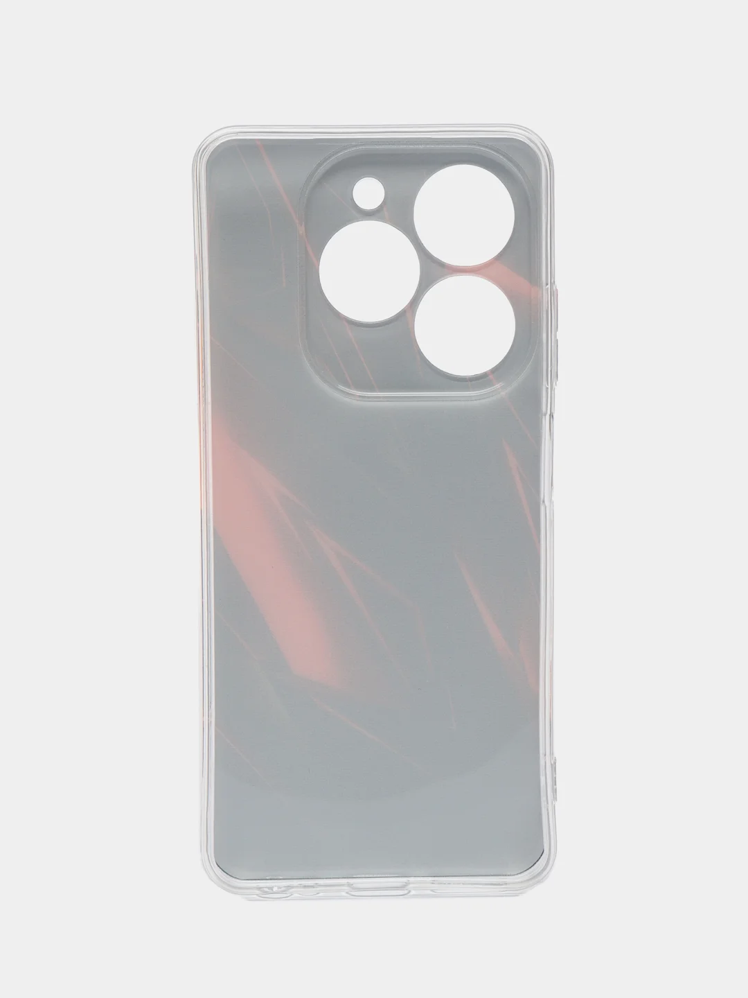 Красный чехол на Infinix Smart 8 Plus / Инфиникс Смарт 8 Плюс прозрачный, с рисунком