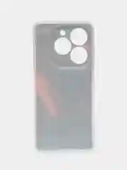 Красный чехол на Infinix Smart 8 Plus / Инфиникс Смарт 8 Плюс прозрачный, с рисунком