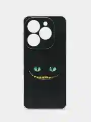 Черный чехол на Infinix Smart 8 Plus / Инфиникс Смарт 8 Плюс прозрачный, с рисунком