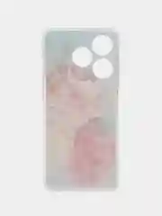 Конфетный чехол на Tecno Spark 10/10C (Текно Спарк 10/10С), прозрачный, с рисунком, защита камеры
