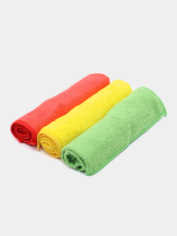 Салфетка микрофибра, 30 х 30 см, 3/5 шт