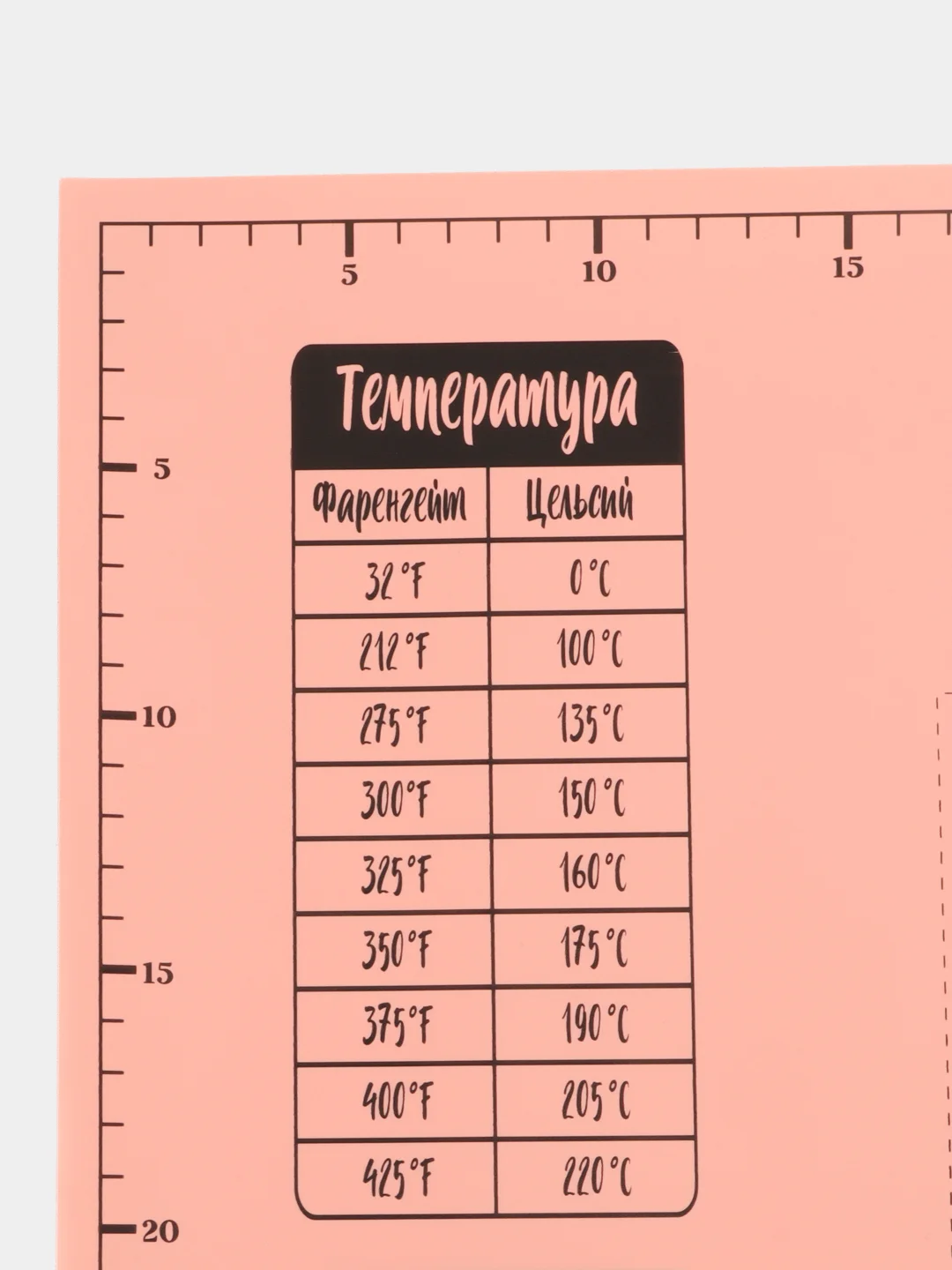 Оранжевый коврик для раскатки теста с разметкой, гибкая доска для лепки