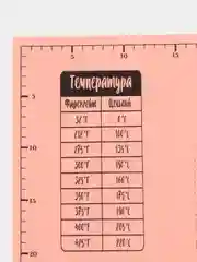 Оранжевый коврик для раскатки теста с разметкой, гибкая доска для лепки