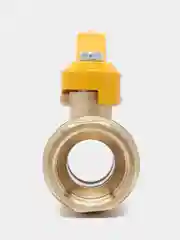Кран газовый шаровый, латунь, ручка Галлоп 15,20,25