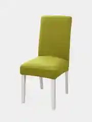 Зеленый чехол на стулья из плотной флисовой ткани