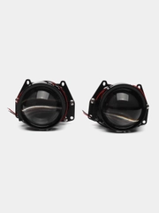 Светодиодные линзы для фар Optima Premium Bi-LED Lens, SRT Double Chip 3.0", 24V 5500К 2шт