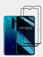 Стекло для Xiaomi Redmi Note 8 Pro защитное ROSCO олеофобное с рамкой, матовое, антишпион