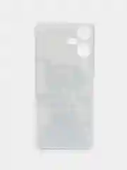 Серый чехол на Tecno Pova Neo 3 (Текно Пова Нео 3), прозрачный, с рисунком, защита камеры