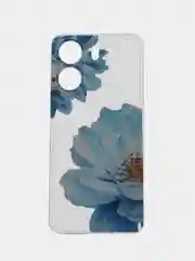 Лазурный силиконовый чехол на Xiaomi Redmi 13C/Poco C65 (Сяоми Редми 13C/Поко С65), с рисунком